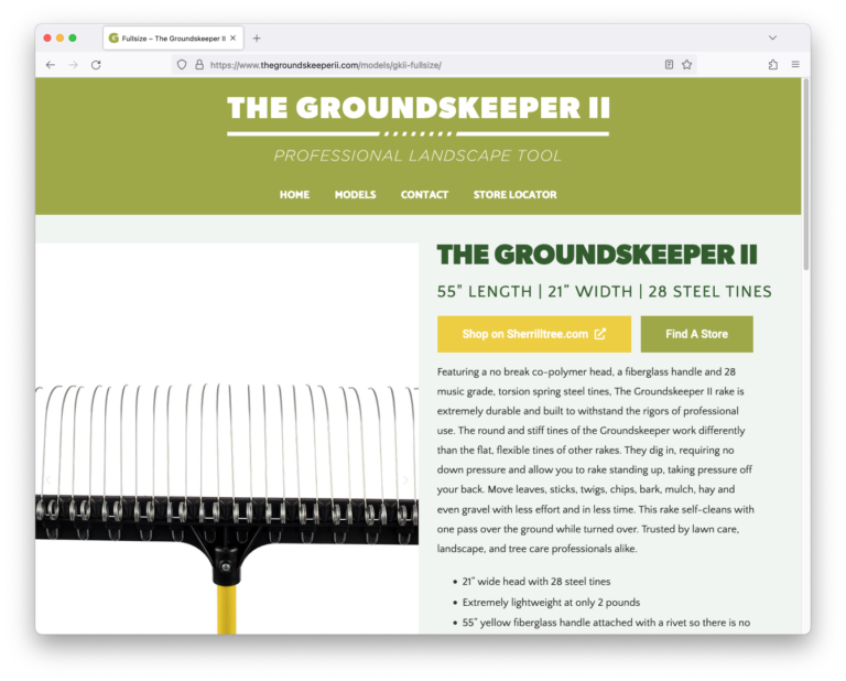 The Groundskeeper II: Full Size Rake