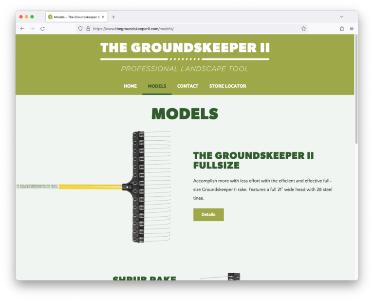 The Groundskeeper II: Models