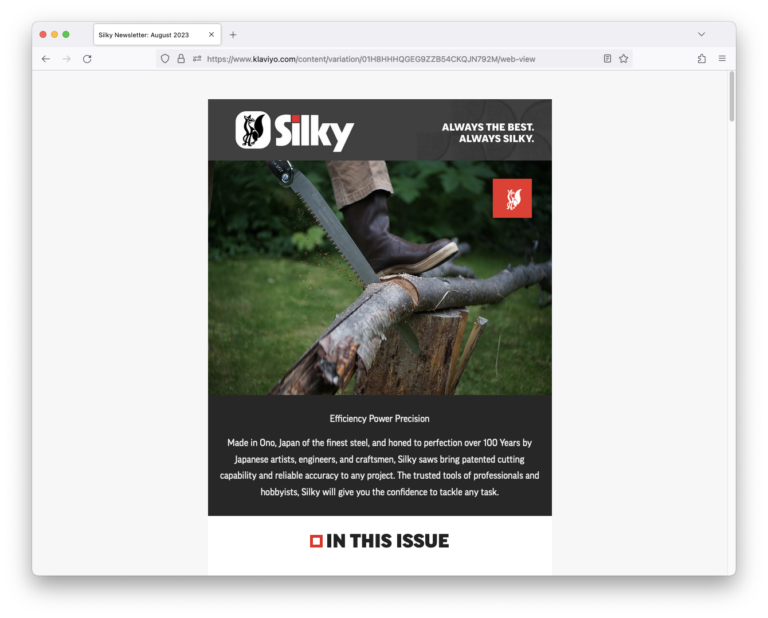 Silky Newsletter: August 2023